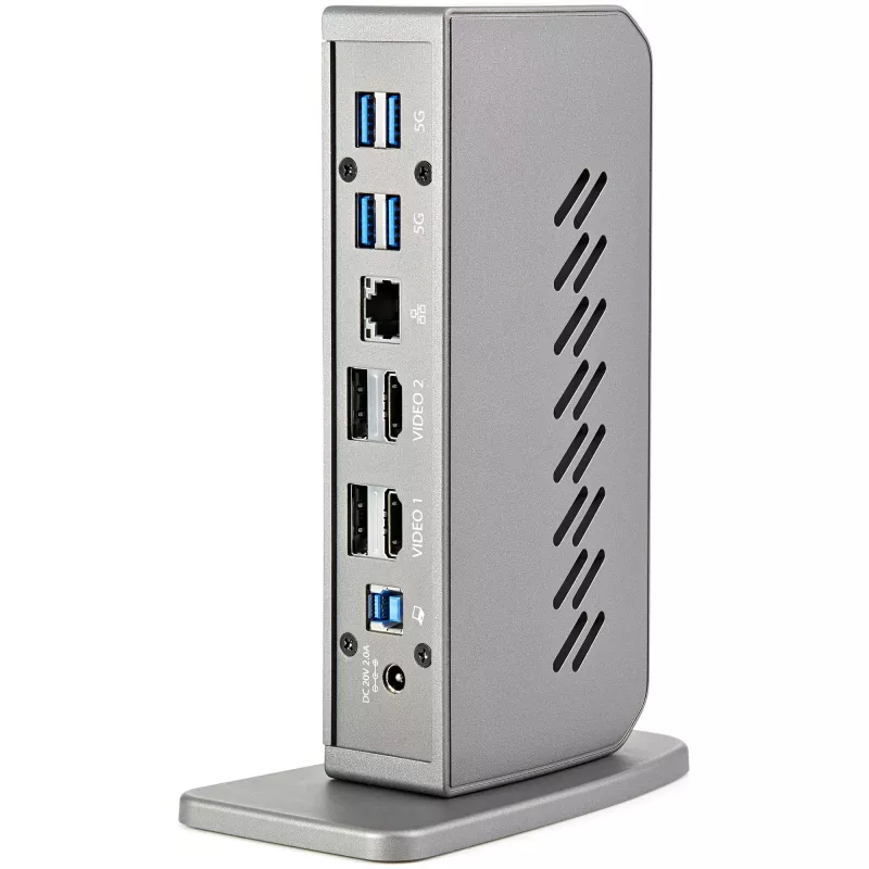 StarTech.com universali USB-C / USB-A dokų stotelė su dviem 4K 60Hz HDMI/DisplayPort, 6x USB-A, GbE, USB 3.1 Gen 1, skirta Windows/Mac
