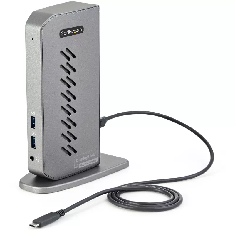 StarTech.com universali USB-C / USB-A dokų stotelė su dviem 4K 60Hz HDMI/DisplayPort, 6x USB-A, GbE, USB 3.1 Gen 1, skirta Windows/Mac