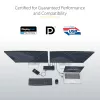 StarTech.com Universal Laptop Dock – USB-C ir USB-A dokas, dvigubas 4K DP ir HDMI, 100W PD, Mac / Windows / Chrome OS, 4x USB 5Gbps šakotuvas, GbE