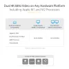 StarTech.com Universal Laptop Dock – USB-C ir USB-A dokas, dvigubas 4K DP ir HDMI, 100W PD, Mac / Windows / Chrome OS, 4x USB 5Gbps šakotuvas, GbE