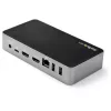 StarTech.com USB-C dokas – dviejų monitorių 1080p HDMI nešiojamojo kompiuterio dokų stotis – 65W galios tiekimas – 1x USB-C, 3x USB-A, Ethernet – dviejų vaizdo ekranų USB 3.1 Gen 1 Type-C dokas – Mac ir Windows