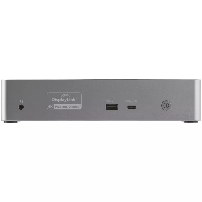 StarTech.com USB-C dokas - 4K 60Hz keturi monitoriai DisplayPort ir HDMI - universali USB-C dokavimo stotelė su 100W galios tiekimu - USB šakotuvas su 1x USB-C ir 3x USB-A, Ethernet, garsu