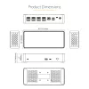 StarTech.com USB-C dokas - 4K 60Hz keturi monitoriai DisplayPort ir HDMI - universali USB-C dokavimo stotelė su 100W galios tiekimu - USB šakotuvas su 1x USB-C ir 3x USB-A, Ethernet, garsu