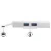 StarTech.com USB-C kelių prievadų adapteris – USB-C kelioninis dokas su 4K HDMI, 60 W maitinimo perdavimu, GbE, 2 prievadų USB-A 3.0 šakotuvu – nešiojamas mini USB Type-C dokas nešiojamam kompiuteriui – baltas