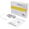 StarTech.com USB-C kelių prievadų adapteris – USB-C kelioninis dokas su 4K HDMI, 60 W maitinimo perdavimu, GbE, 2 prievadų USB-A 3.0 šakotuvu – nešiojamas mini USB Type-C dokas nešiojamam kompiuteriui – baltas