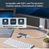 StarTech.com USB-C kelių prievadų adapteris – USB-C kelioninis dokas su 4K HDMI, 60 W maitinimo perdavimu, GbE, 2 prievadų USB-A 3.0 šakotuvu – nešiojamas mini USB Type-C dokas nešiojamam kompiuteriui – baltas