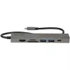 StarTech.com USB-C kelių prievadų adapteris, USB-C į 4K 60Hz HDMI, Gigabit Ethernet ir 100W nešiojamojo kompiuterio įkrovimas, skirtas Macbook Pro / Air ir Windows