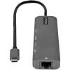 StarTech.com USB-C kelių prievadų adapteris, USB-C į 4K 60Hz HDMI, Gigabit Ethernet ir 100W nešiojamojo kompiuterio įkrovimas, skirtas Macbook Pro / Air ir Windows