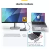 StarTech.com USB-C kelių prievadų adapteris, USB-C į 4K 60Hz HDMI, Gigabit Ethernet ir 100W nešiojamojo kompiuterio įkrovimas, skirtas Macbook Pro / Air ir Windows