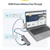 StarTech.com USB-C kelių prievadų adapteris, USB-C į 4K 60Hz HDMI, Gigabit Ethernet ir 100W nešiojamojo kompiuterio įkrovimas, skirtas Macbook Pro / Air ir Windows