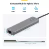 StarTech.com USB-C kelių prievadų adapteris, USB-C į 4K 60Hz HDMI, Gigabit Ethernet ir 100W nešiojamojo kompiuterio įkrovimas, skirtas Macbook Pro / Air ir Windows