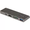 StarTech.com USB-C kelių prievadų adapteris, skirtas MacBook Pro/Air – USB Type-C į 4K HDMI, 100W Power Delivery, SD/MicroSD lizdas, 2 prievadų USB 3.0 šakotuvas – nešiojamas USB-C mini dokas