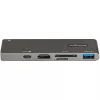 StarTech.com USB-C kelių prievadų adapteris, skirtas MacBook Pro/Air – USB Type-C į 4K HDMI, 100W Power Delivery, SD/MicroSD lizdas, 2 prievadų USB 3.0 šakotuvas – nešiojamas USB-C mini dokas