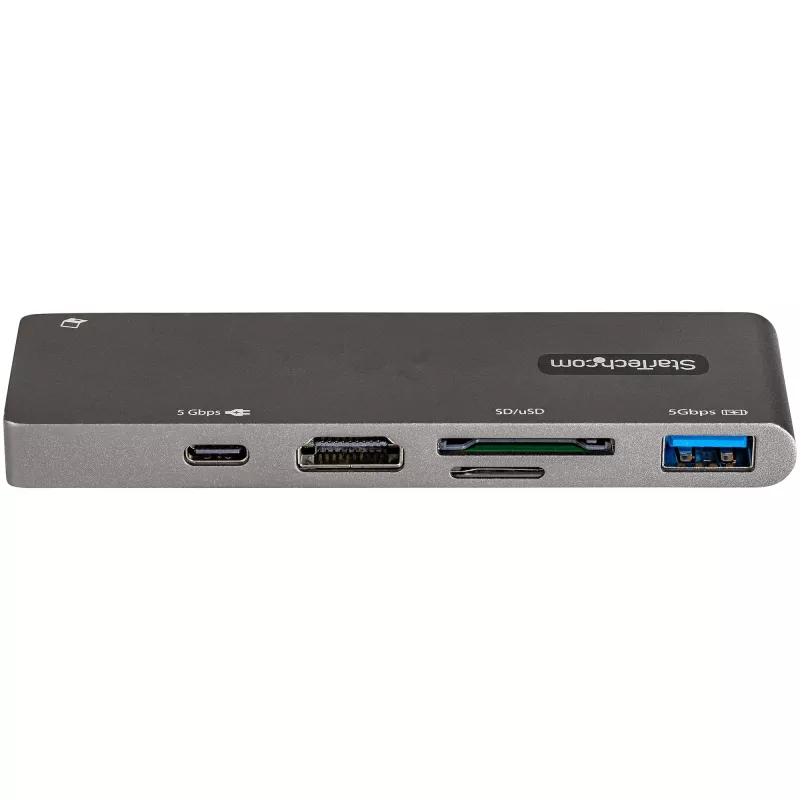 StarTech.com USB-C kelių prievadų adapteris, skirtas MacBook Pro/Air – USB Type-C į 4K HDMI, 100W Power Delivery, SD/MicroSD lizdas, 2 prievadų USB 3.0 šakotuvas – nešiojamas USB-C mini dokas
