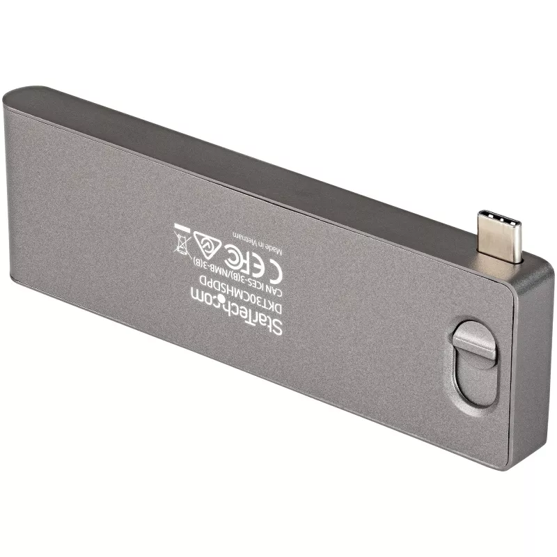 StarTech.com USB-C kelių prievadų adapteris, skirtas MacBook Pro/Air – USB Type-C į 4K HDMI, 100W Power Delivery, SD/MicroSD lizdas, 2 prievadų USB 3.0 šakotuvas – nešiojamas USB-C mini dokas