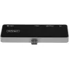 StarTech.com USB-C kelių prievadų adapteris – USB-C į 4K 60Hz HDMI 2.0, 100W PD įkrovimas, 3 prievadų USB 3.0 šakotuvas, garsas – USB-C mini dokas – nešiojamas USB Type-C kelioninis dokas