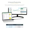 StarTech.com USB-C kelių prievadų adapteris – USB-C į 4K 60Hz HDMI 2.0, 100W PD įkrovimas, 3 prievadų USB 3.0 šakotuvas, garsas – USB-C mini dokas – nešiojamas USB Type-C kelioninis dokas