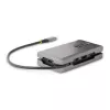StarTech.com USB-C kelių prievadų adapteris – 4K 60Hz HDMI/DP – 3 prievadų USB centras – 100W Power Delivery perdavimas – GbE – kelioninė mini dokovimo stotelė su įkrovimu – 30 cm apvyniojamas kabelis