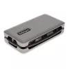 StarTech.com USB-C kelių prievadų adapteris – 4K 60Hz HDMI/DP – 3 prievadų USB centras – 100W Power Delivery perdavimas – GbE – kelioninė mini dokovimo stotelė su įkrovimu – 30 cm apvyniojamas kabelis