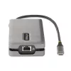 StarTech.com USB-C kelių prievadų adapteris – 4K 60Hz HDMI/DP – 3 prievadų USB centras – 100W Power Delivery perdavimas – GbE – kelioninė mini dokovimo stotelė su įkrovimu – 30 cm apvyniojamas kabelis