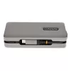 StarTech.com USB-C kelių prievadų adapteris – 4K 60Hz HDMI/DP – 3 prievadų USB centras – 100W Power Delivery perdavimas – GbE – kelioninė mini dokovimo stotelė su įkrovimu – 30 cm apvyniojamas kabelis