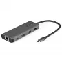 StarTech.com USB-C kelių prievadų adapteris – 10Gbps USB Type-C mini dokas su 4K 30Hz HDMI – 100W maitinimo perdavimas – 3 prievadų USB šakotuvas, GbE – USB 3.1/3.2 Gen 2 nešiojamojo kompiuterio dokas – 25 cm kabelis