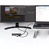 StarTech.com USB-C kelių prievadų adapteris – 10Gbps USB Type-C mini dokas su 4K 30Hz HDMI – 100W maitinimo perdavimas – 3 prievadų USB šakotuvas, GbE – USB 3.1/3.2 Gen 2 nešiojamojo kompiuterio dokas – 25 cm kabelis