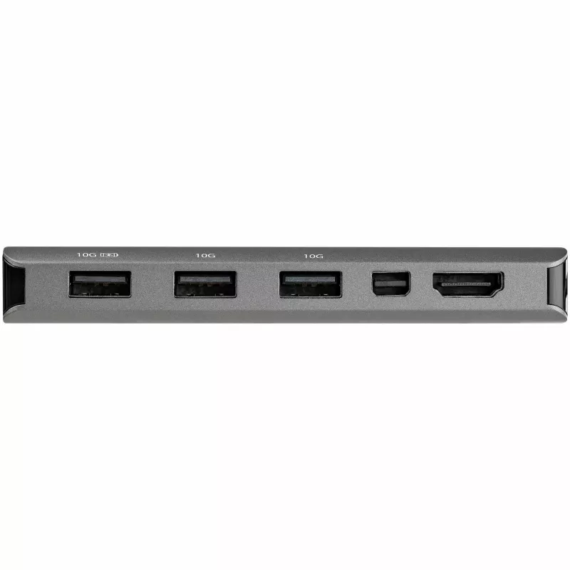 StarTech.com USB-C kelių prievadų adapteris - USB-C į HDMI arba Mini DisplayPort 4K 60Hz, 100W PD perdavimas, 4 prievadų 10Gbps USB šakotuvas - USB Type-C mini dokas - su 30 cm laidu