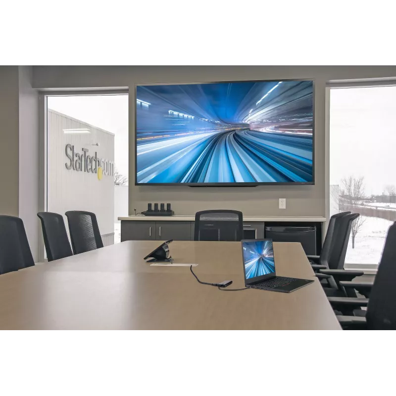 StarTech.com USB-C kelių prievadų adapteris - USB-C į HDMI arba Mini DisplayPort 4K 60Hz, 100W PD perdavimas, 4 prievadų 10Gbps USB šakotuvas - USB Type-C mini dokas - su 30 cm laidu