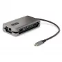 StarTech.com USB-C kelių prievadų adapteris – HDMI/VGA – 4K 60Hz – 3 prievadų USB centras – 100W Power Delivery perdavimas – GbE – kelioninė mini dokavimo stotelė su įkrovimu – 1 pėdos/30 cm apvyniojamas kabelis
