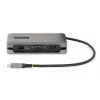 StarTech.com USB-C kelių prievadų adapteris – HDMI/VGA – 4K 60Hz – 3 prievadų USB centras – 100W Power Delivery perdavimas – GbE – kelioninė mini dokavimo stotelė su įkrovimu – 1 pėdos/30 cm apvyniojamas kabelis