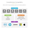 StarTech.com USB-C kelių prievadų adapteris – HDMI/VGA – 4K 60Hz – 3 prievadų USB centras – 100W Power Delivery perdavimas – GbE – kelioninė mini dokavimo stotelė su įkrovimu – 1 pėdos/30 cm apvyniojamas kabelis