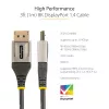 StarTech.com 1 m VESA sertifikuotas DisplayPort 1.4 laidas – 8K 60Hz HDR10 – Ultra HD 4K 120Hz – DP 1.4 laidas monitoriams – DisplayPort į DisplayPort