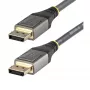 StarTech.com 2 m VESA sertifikuotas DisplayPort 1.4 kabelis – 8K 60Hz HDR10, 4K 120Hz, DP 1.4 laidas monitoriui, DisplayPort į DisplayPort, vyriški kištukai