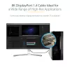 StarTech.com 2 m VESA sertifikuotas DisplayPort 1.4 kabelis – 8K 60Hz HDR10, 4K 120Hz, DP 1.4 laidas monitoriui, DisplayPort į DisplayPort, vyriški kištukai
