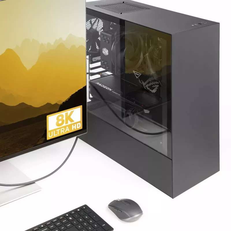 StarTech.com 1 m DisplayPort 2.1 laidas, VESA sertifikuotas DP40, UHBR10/HDR/HDCP 2.2, 8K 60Hz/4K 144Hz su DSC 1.2a, 40Gbps, DP 2.1 laidas, UHD monitoro laidas, M/M