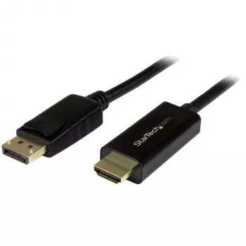 StarTech.com 6ft (2 m) DisplayPort į HDMI laidas - 4K 30Hz - DisplayPort į HDMI adapterio laidas - DP 1.2 į HDMI monitoriaus laidas keitiklis - Užfiksuojanti DP jungtis - Pasyvus DP į HDMI laidas