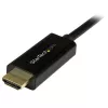 StarTech.com 6ft (2 m) DisplayPort į HDMI laidas - 4K 30Hz - DisplayPort į HDMI adapterio laidas - DP 1.2 į HDMI monitoriaus laidas keitiklis - Užfiksuojanti DP jungtis - Pasyvus DP į HDMI laidas