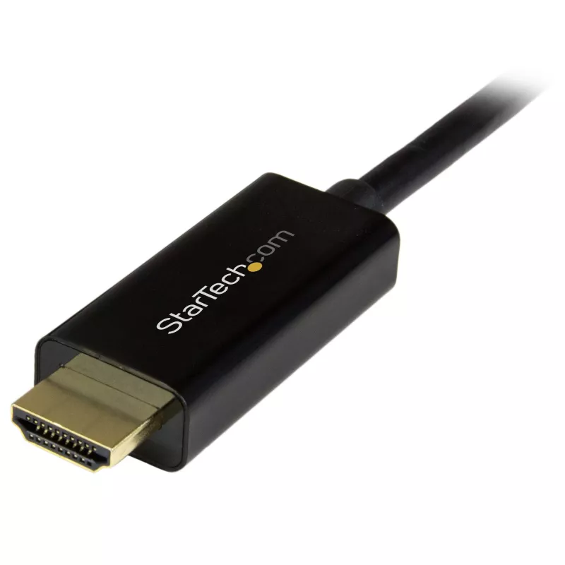 StarTech.com 6ft (2 m) DisplayPort į HDMI laidas - 4K 30Hz - DisplayPort į HDMI adapterio laidas - DP 1.2 į HDMI monitoriaus laidas keitiklis - Užfiksuojanti DP jungtis - Pasyvus DP į HDMI laidas