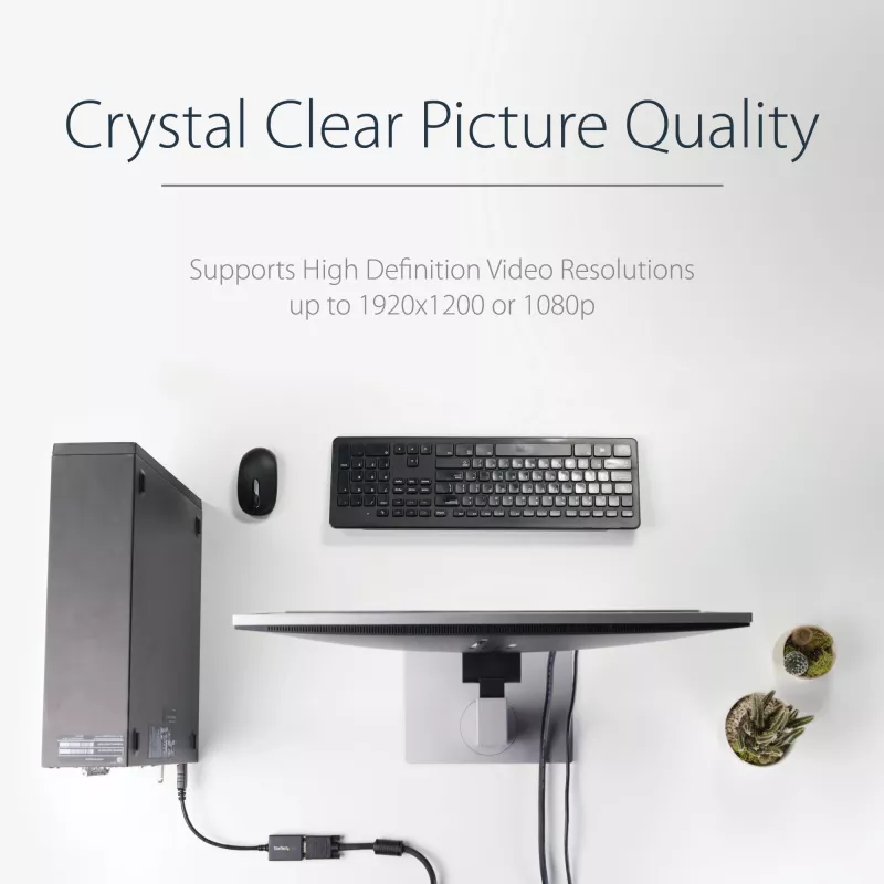 StarTech.com DisplayPort į VGA adapteris – aktyvus keitiklis, 1080p, su fiksavimo jungtimi