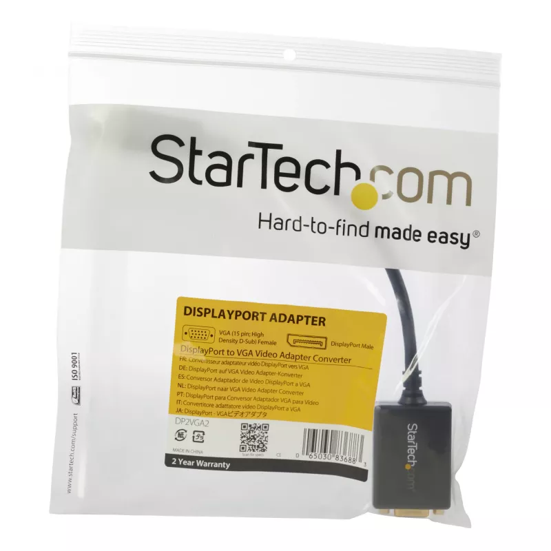 StarTech.com DisplayPort į VGA adapteris – aktyvus keitiklis, 1080p, su fiksavimo jungtimi