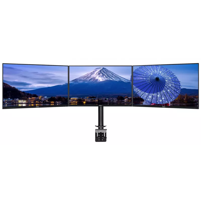 iiyama DS1003C-B1 trijų monitorių stovas 68.6 cm (27 inch) juodas