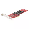 StarTech.com DUAL-M2-PCIE-CARD-B Dvigubas M.2 PCIe SSD adapteris, PCIe x8/x16, PCI Express 4.0, 7,8 GB/s vienam diskui, reikalingas bifurkavimas