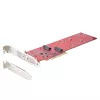 StarTech.com DUAL-M2-PCIE-CARD-B Dvigubas M.2 PCIe SSD adapteris, PCIe x8/x16, PCI Express 4.0, 7,8 GB/s vienam diskui, reikalingas bifurkavimas
