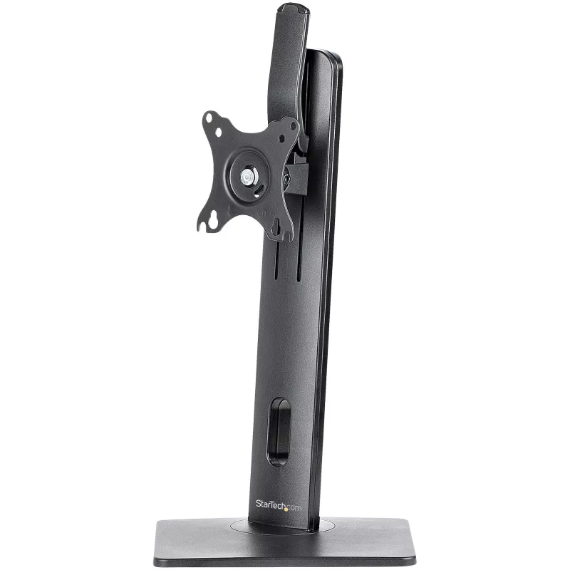 StarTech.com laisvai pastatomas monitoriaus stovas – reguliuojamo aukščio monitoriaus stovas – VESA laikikliams iki 32 colių (7 kg) – ergonomiškas monitoriaus stovas ant stalo – pakreipimas / pasukimas / sukimas