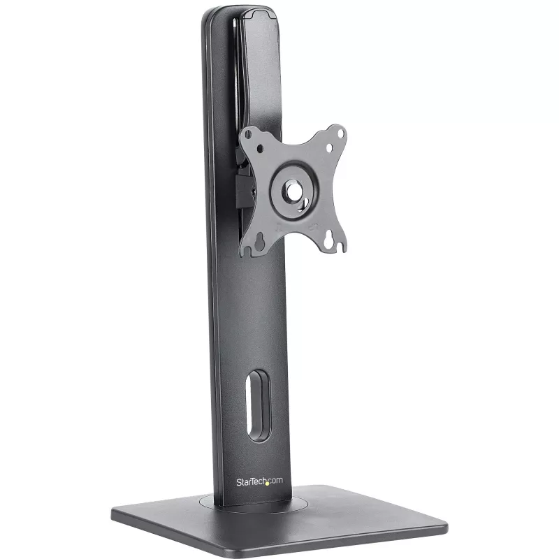 StarTech.com laisvai pastatomas monitoriaus stovas – reguliuojamo aukščio monitoriaus stovas – VESA laikikliams iki 32 colių (7 kg) – ergonomiškas monitoriaus stovas ant stalo – pakreipimas / pasukimas / sukimas