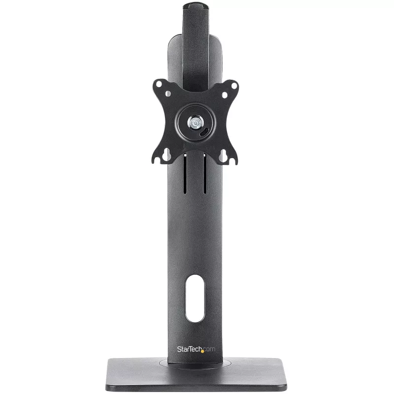 StarTech.com laisvai pastatomas monitoriaus stovas – reguliuojamo aukščio monitoriaus stovas – VESA laikikliams iki 32 colių (7 kg) – ergonomiškas monitoriaus stovas ant stalo – pakreipimas / pasukimas / sukimas