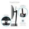 StarTech.com laisvai pastatomas monitoriaus stovas – reguliuojamo aukščio monitoriaus stovas – VESA laikikliams iki 32 colių (7 kg) – ergonomiškas monitoriaus stovas ant stalo – pakreipimas / pasukimas / sukimas