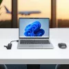 StarTech.com 4 prievadų USB-A šakotuvas, 5Gbps, maitinamas iš magistralės, mažas kelioninis mini USB šakotuvas, kelių prievadų USB 3.0 skirstytuvas, nešiojamas USB šakotuvas, apsauga nuo perkrovos (OCP)