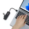 StarTech.com 4 prievadų USB-A šakotuvas, 5Gbps, maitinamas iš magistralės, mažas kelioninis mini USB šakotuvas, kelių prievadų USB 3.0 skirstytuvas, nešiojamas USB šakotuvas, apsauga nuo perkrovos (OCP)
